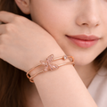 Sparkistry butterfly crystal tennis adjustable bracelet