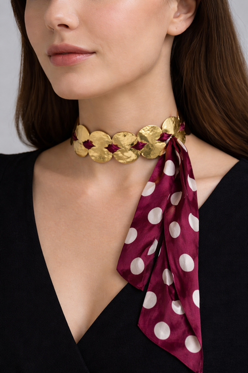 All in one Ribbon statement piece- Hair accessory/ bracelet/ armlet/ Choker