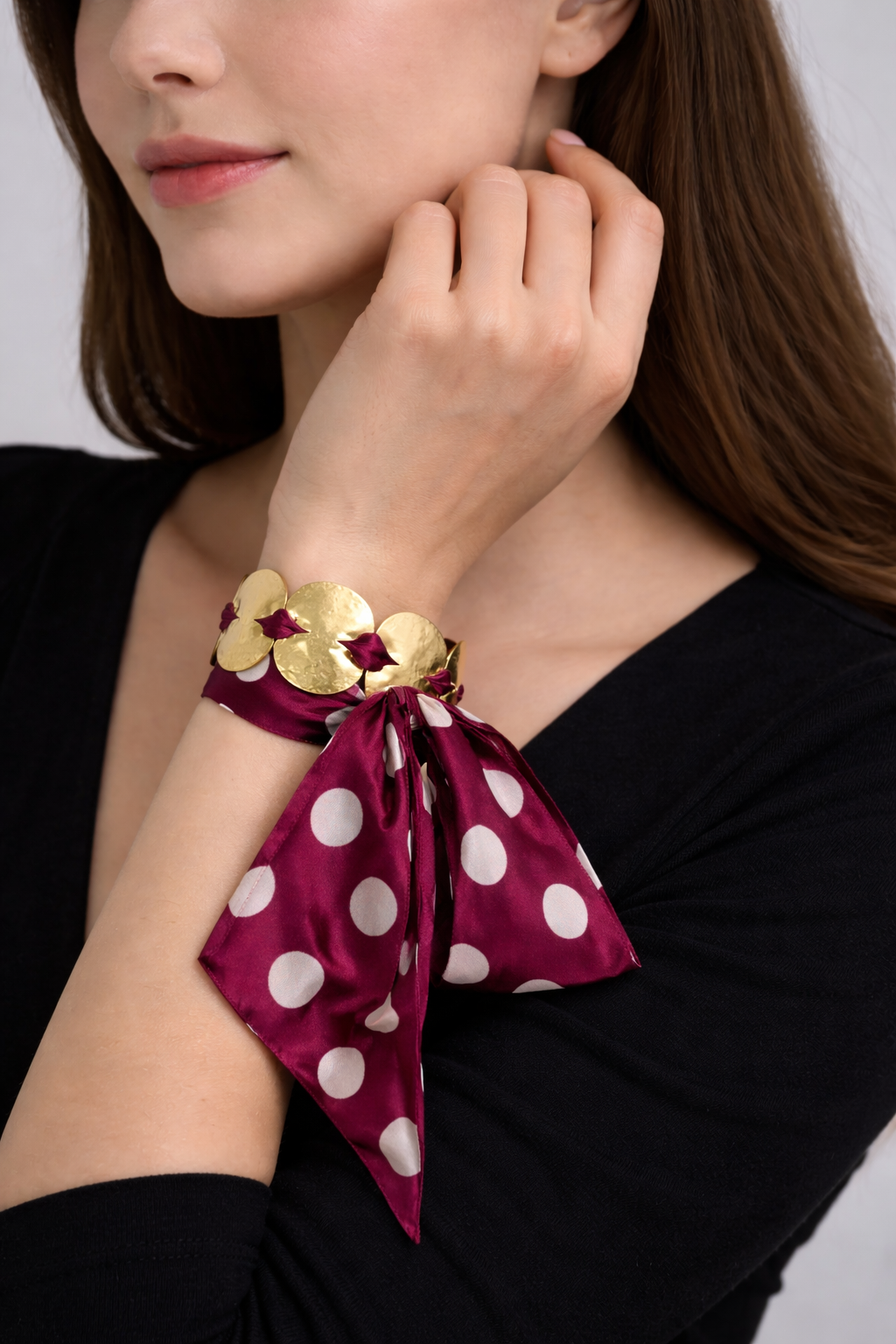 All in one Ribbon statement piece- Hair accessory/ bracelet/ armlet/ Choker