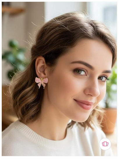 Gold toned butterfly quirky earrings
