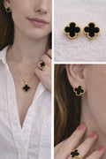 Clover Shaped Set (Pendant, Ring, Earring)
