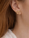 Bow drop Earring