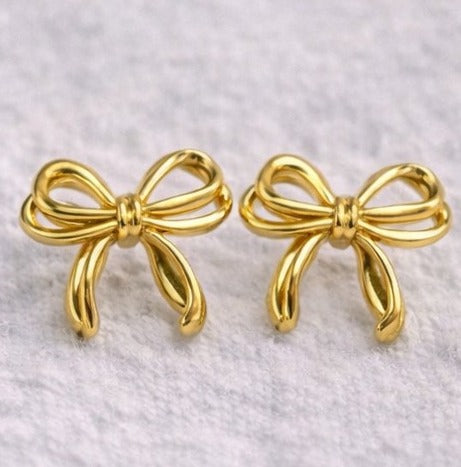 Double bow earring