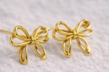 Double bow earring