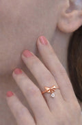 Rose Ribbon ring