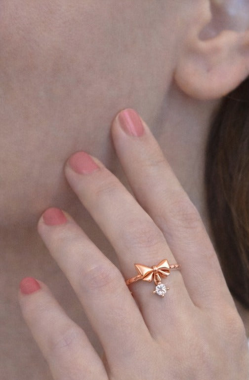 Rose Ribbon ring