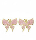 Gold toned butterfly quirky earrings