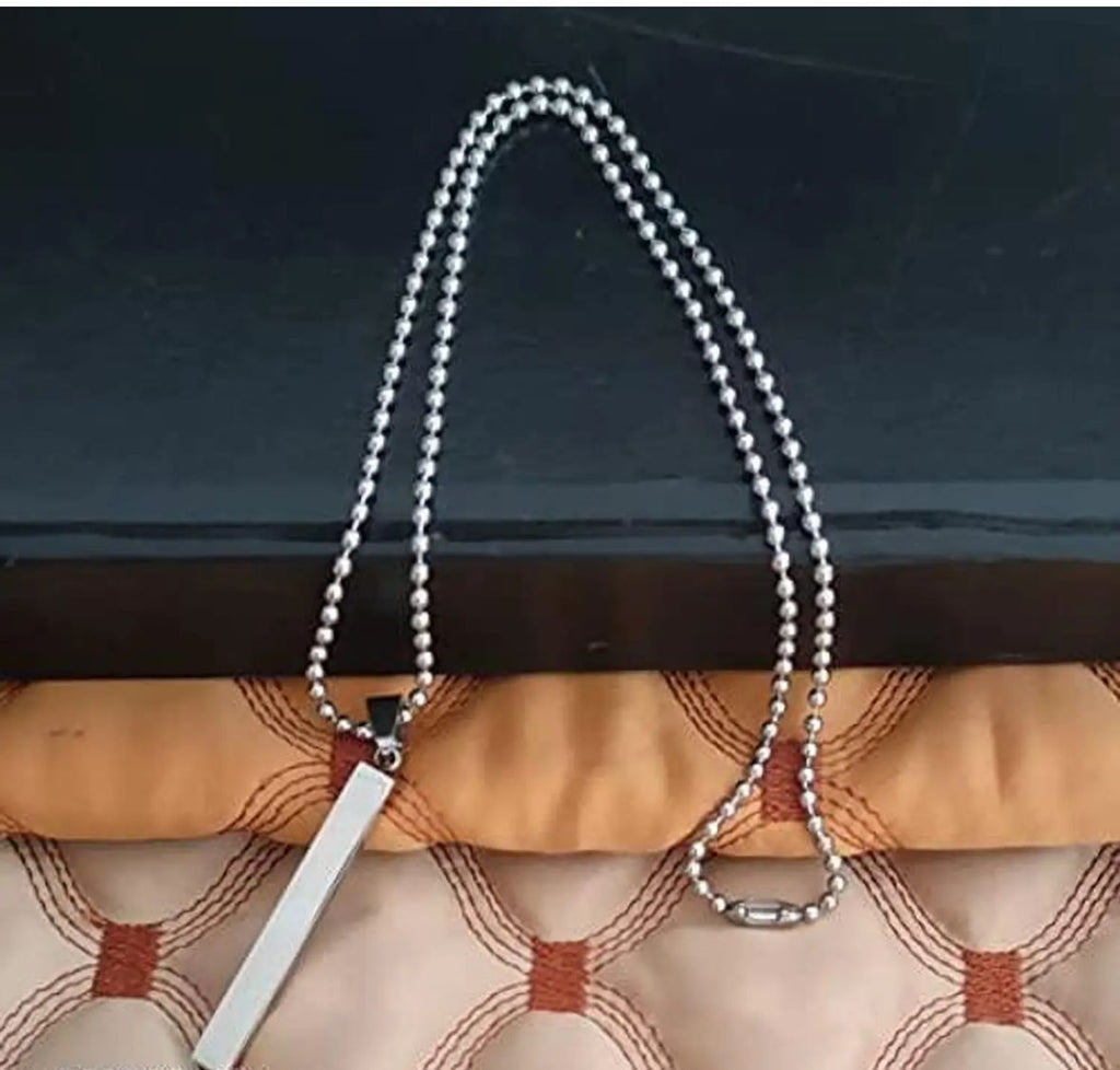Men silver bar menchain