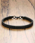 Men black loose fit menbracelet