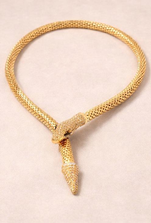 Goddess Crystal Serpent Statement piece