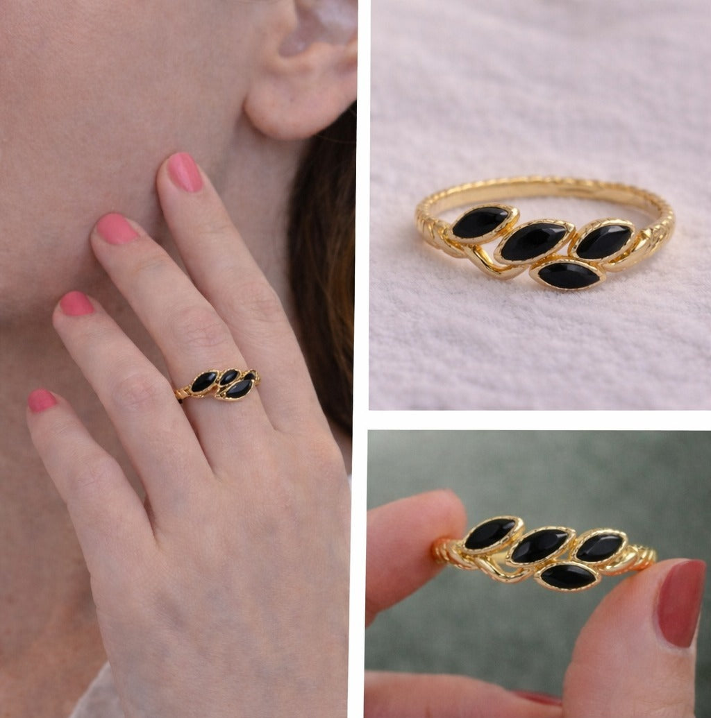 Twilight Leaf Ring