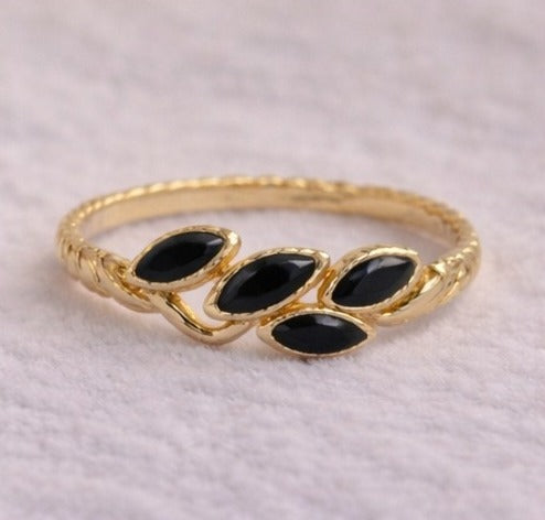 Twilight Leaf Ring