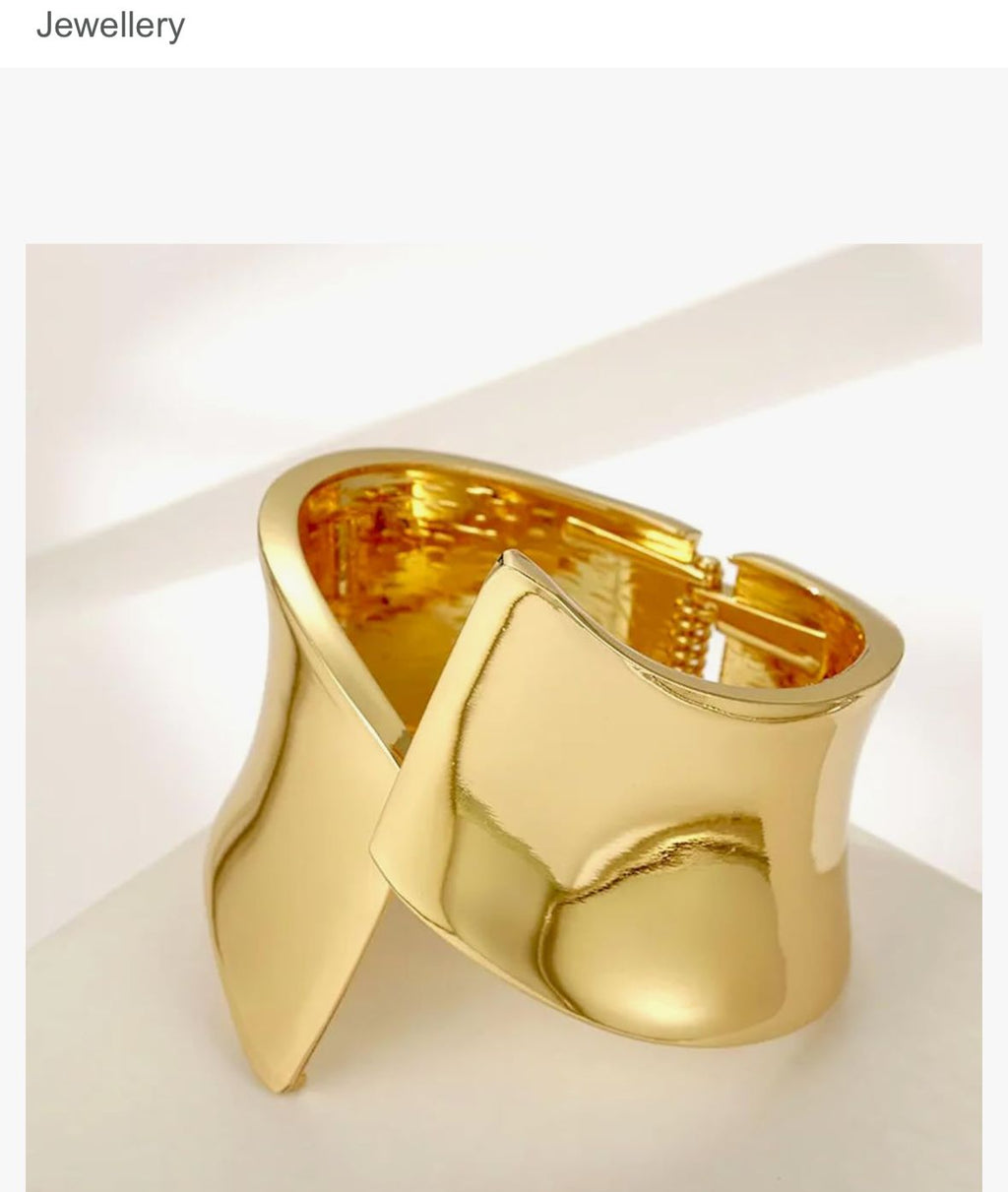 Sparkistry Gold cuff Anti-Tarnish Bracelet