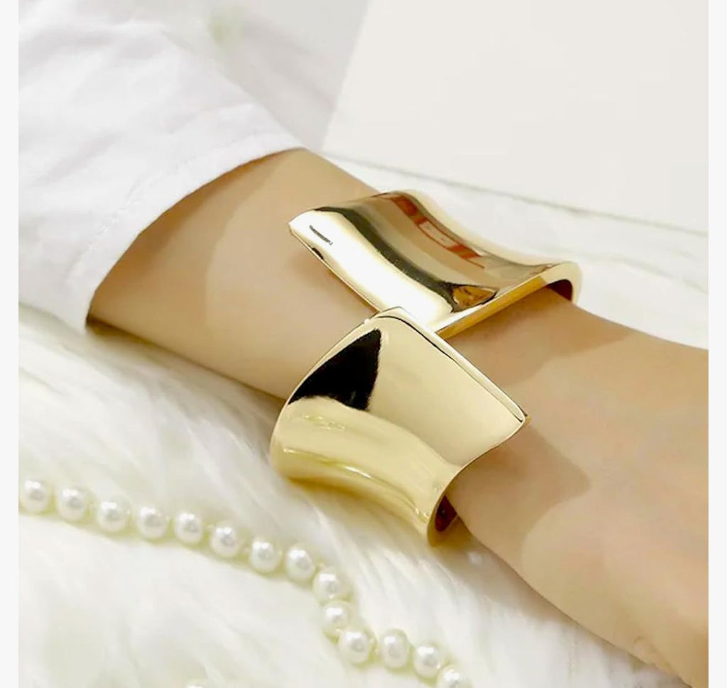 Sparkistry Gold cuff Anti-Tarnish Bracelet